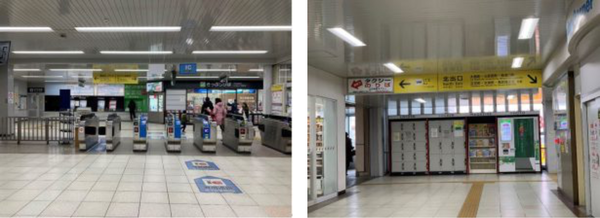 JR立花駅の改札